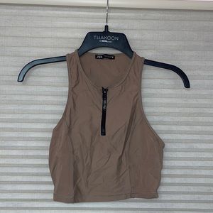 Zara Zip-Up Sports Bra